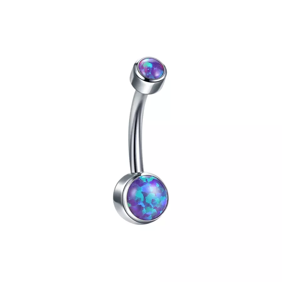 Piercing Nombril Opal Color Marine