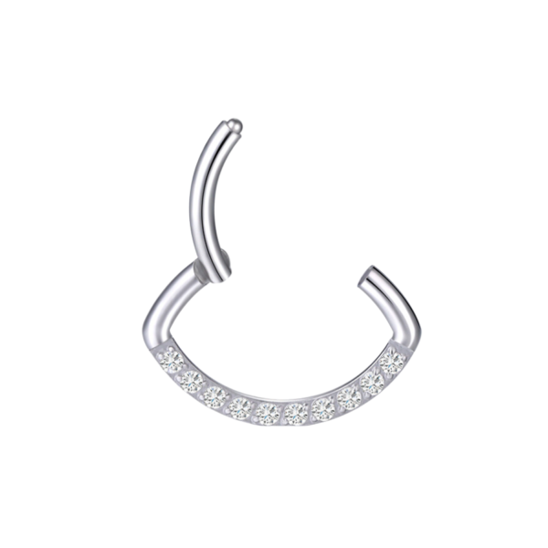 Piercing Ovale Serti Ouvert