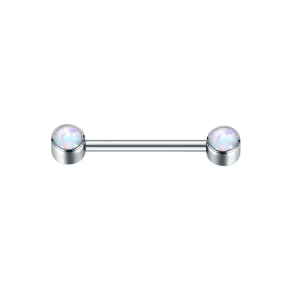 Piercing Téton Opale Blanc