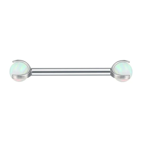 Piercing Téton Mystic Blanc Argent