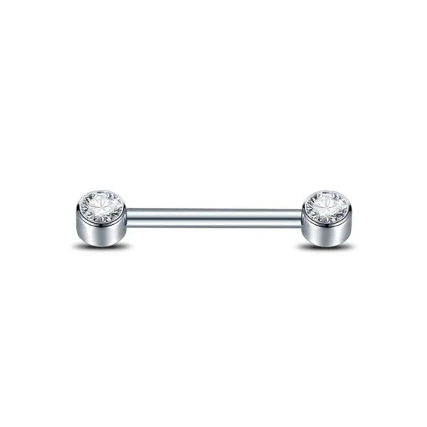 Piercing Téton Clear Argent